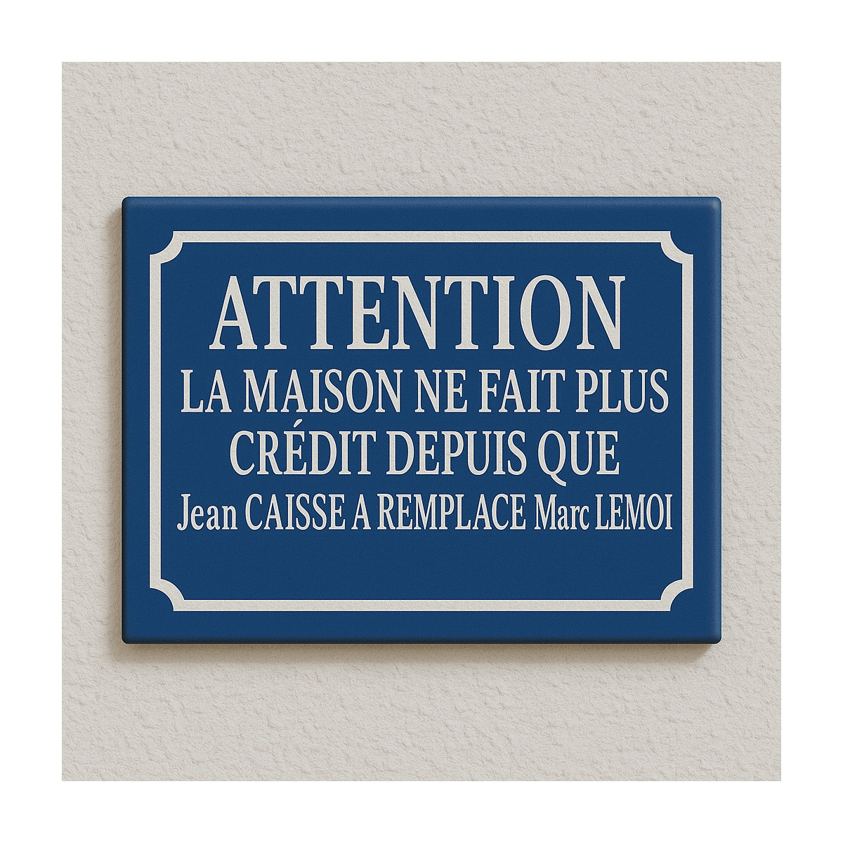 Pancarte de décoration de bar ou commerce : Pas de Crédit - pas cher Pancarte de décoration de bar ou commerce : Pas de Crédit - pas cher