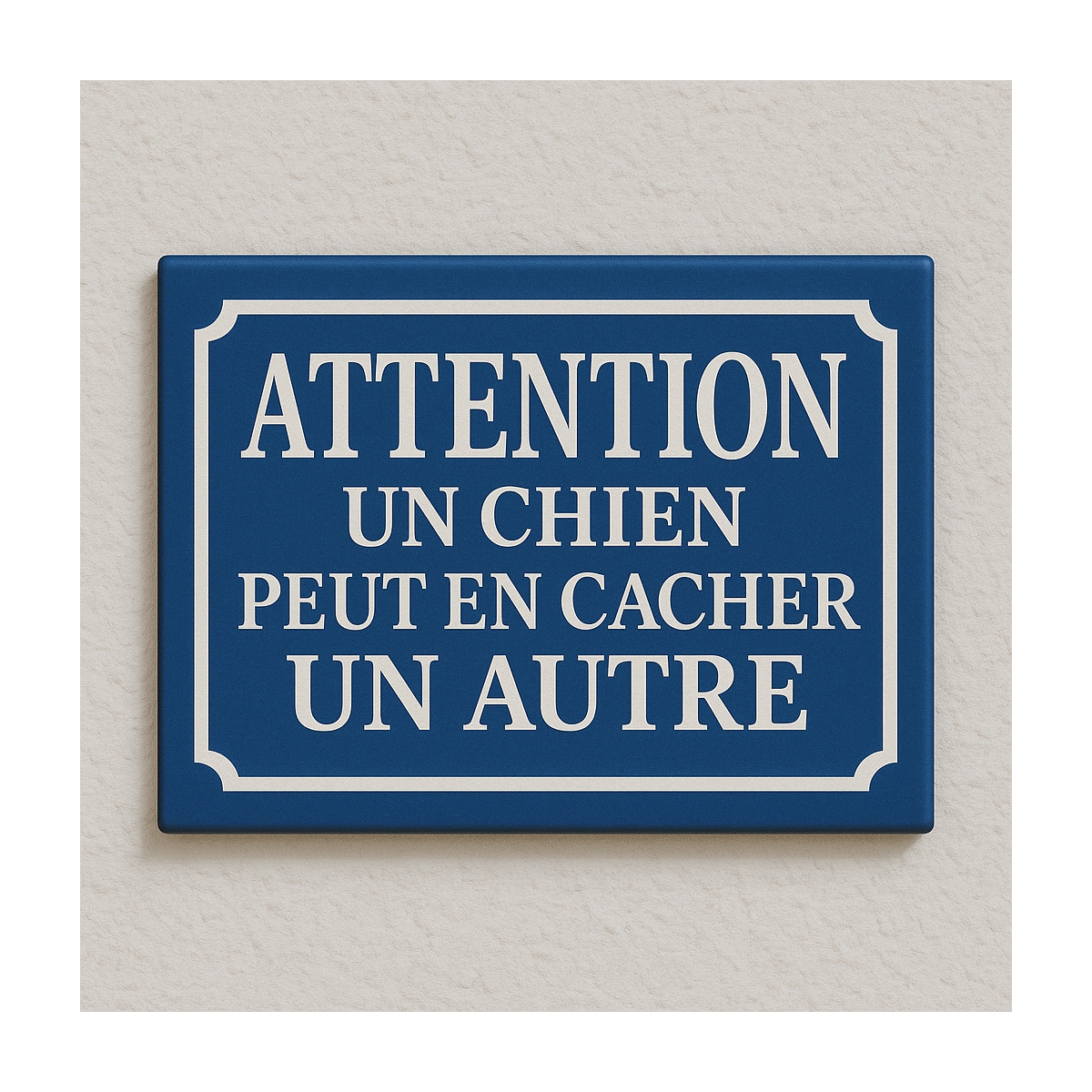 Achat d'un panneau pour indiquer la présence d'un chien plaque Humour Achat d'un panneau pour indiquer la présence d'un chien plaque Humour
