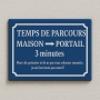 Plaque de chien - Texte rigolo - Pour chien gentil - support aluminium