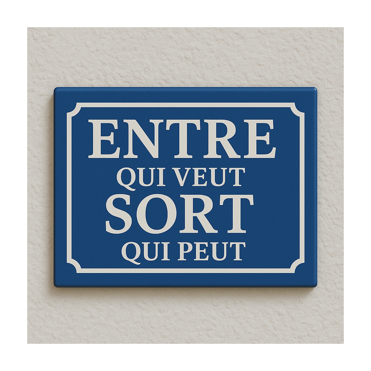 Plaque rigolote pour signaler la présence d'un chien dans votre jardin Plaque rigolote pour signaler la présence d'un chien dans votre jardin