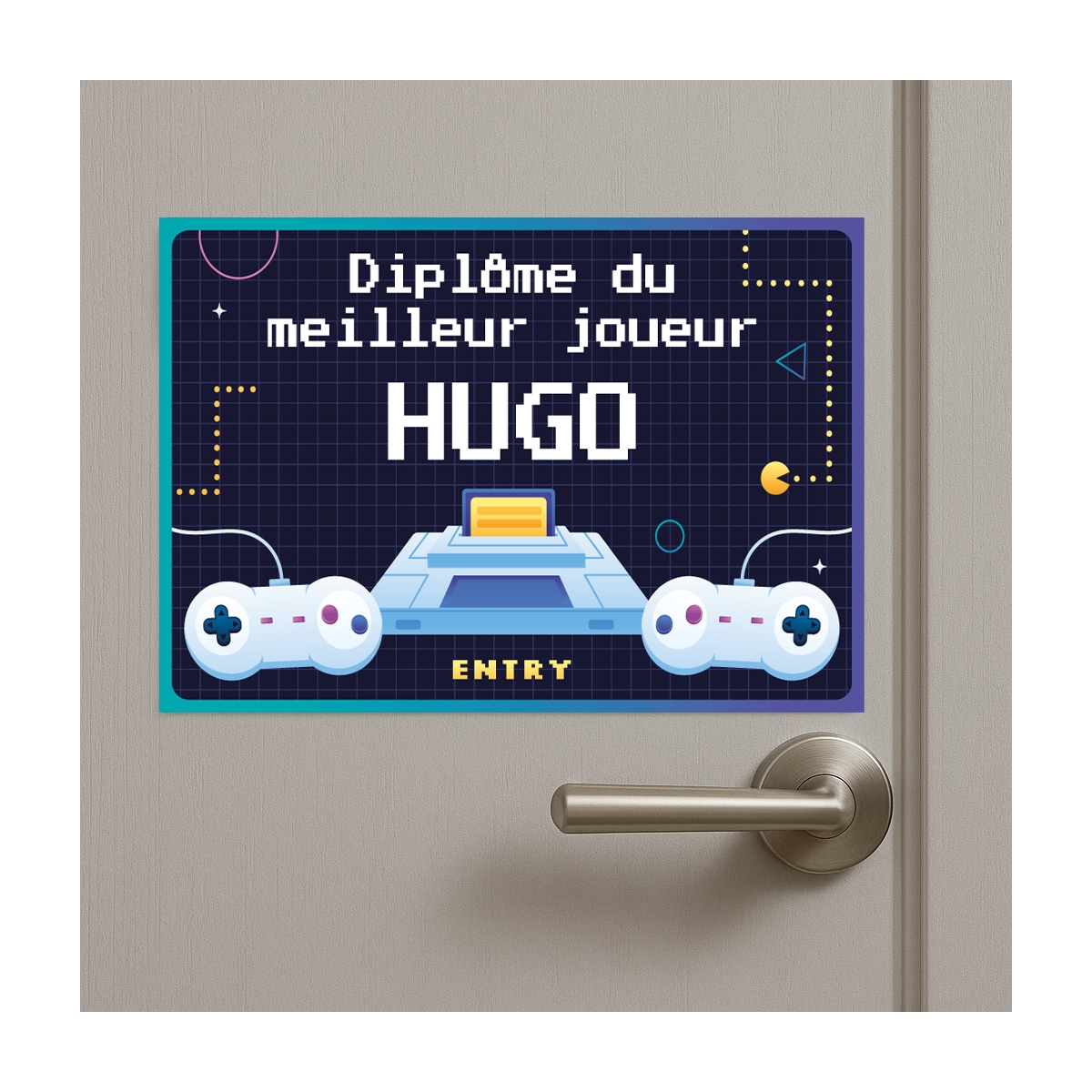 Plaque Diplôme Jeux vidéos personnalisable | Plaque Personnalisée Plaque Diplôme Jeux vidéos personnalisable | Plaque Personnalisée