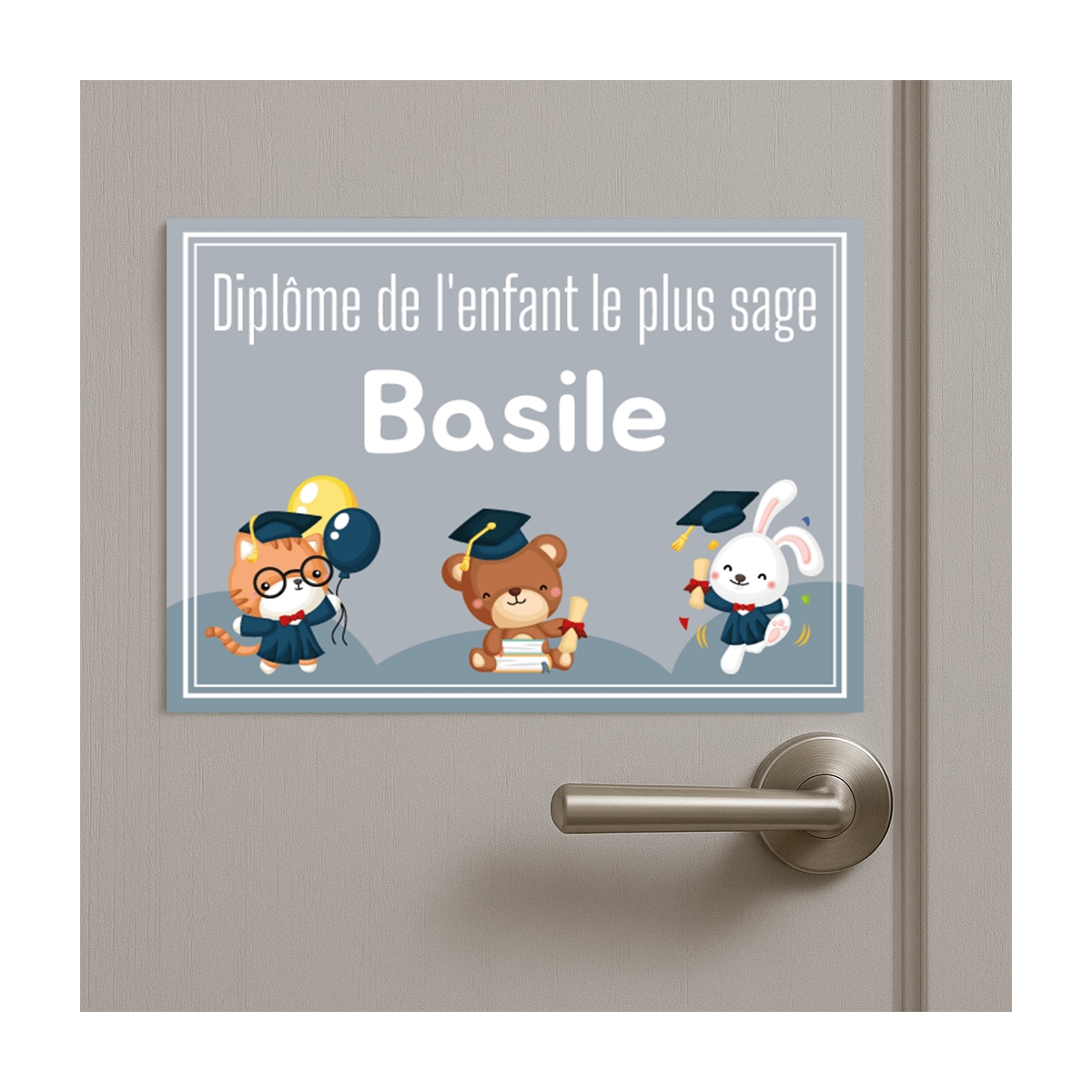 Plaque diplôme enfant sage personnalisable | Plaque Personnalisée Plaque diplôme enfant sage personnalisable | Plaque Personnalisée