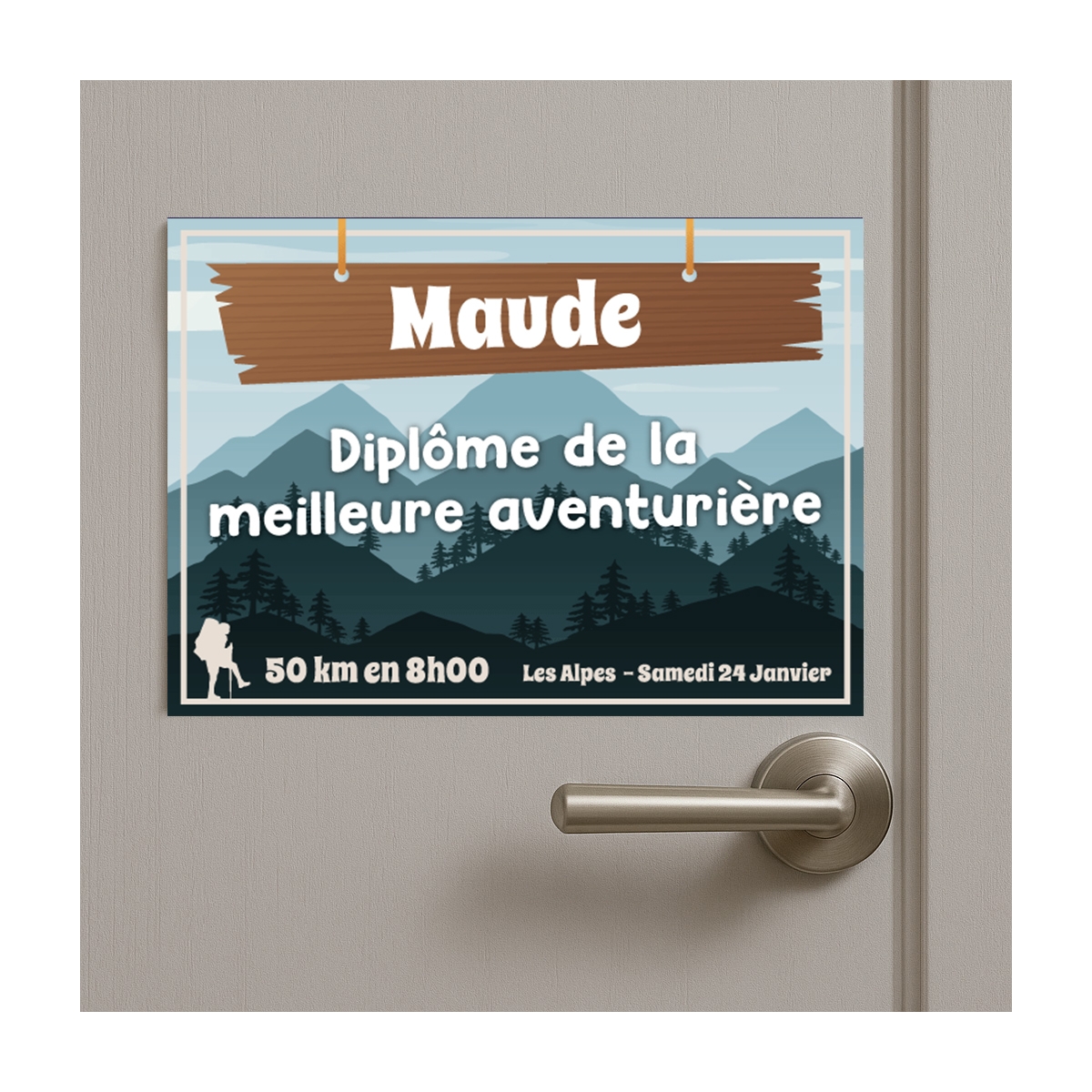 Plaque Diplôme Aventure personnalisable | Plaque Personnalisée Plaque Diplôme Aventure personnalisable | Plaque Personnalisée