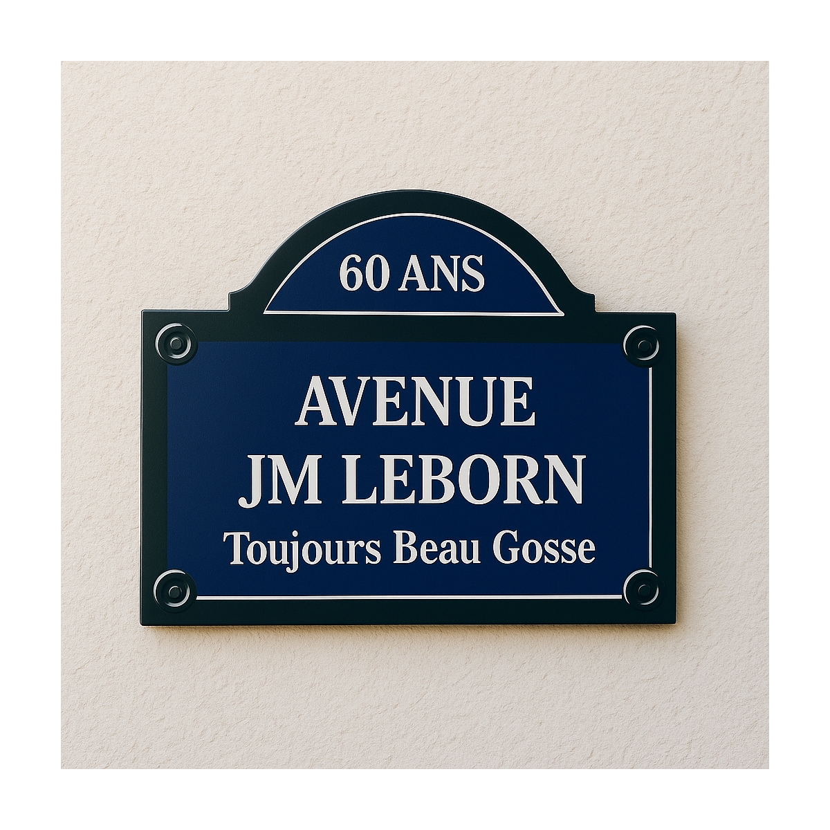 Plaque Parisienne avec fronton en Dibond ou PVC | Plaque Personnalisée Plaque Parisienne avec fronton en Dibond ou PVC | Plaque Personnalisée