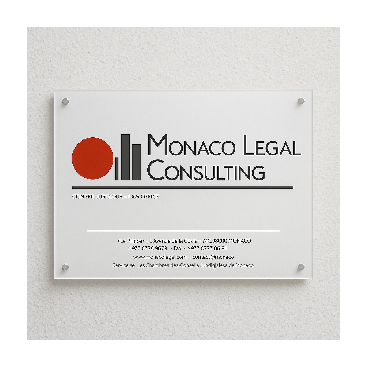 Plaque plexiglas non transparente pour société | Plaque Personnalisée Plaque plexiglas non transparente pour société | Plaque Personnalisée