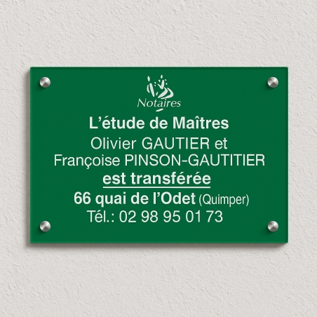 Plaque Acrylique personnalisée pour l'extérieur | Plaque Personnalisée