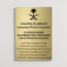 Plaque en PVC Acrylique effet métalisée