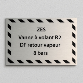 Plaque constructeur pour remorque Plaque de transformation en aluminium