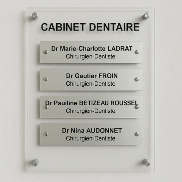 Mulptiplaques pour cabinet médical / bureaux | Plaque Personnalisée