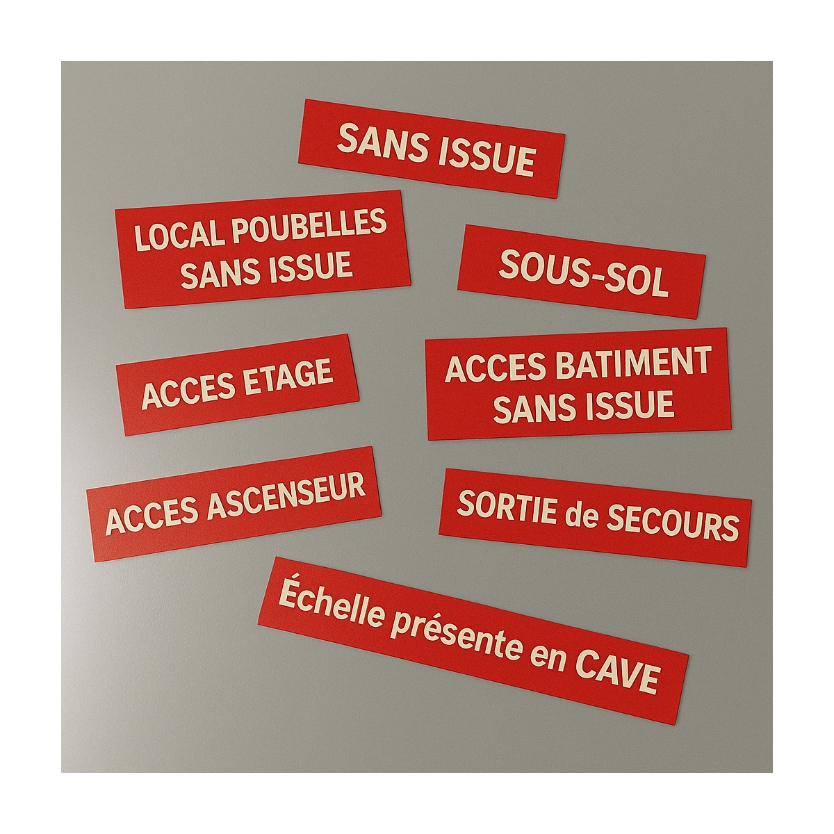 Plaque gravée en plastique acrylique - Petit format carré rectangle Plaque gravée en plastique acrylique - Petit format carré rectangle