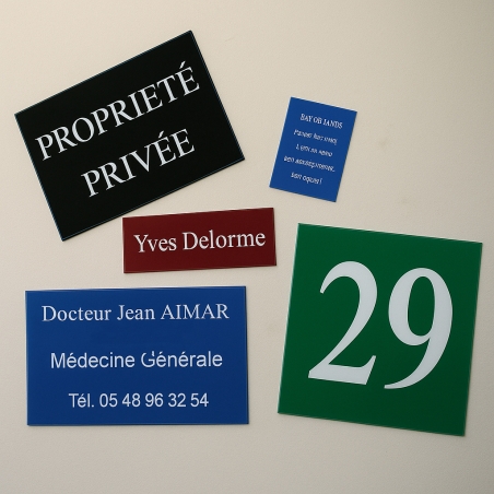 Plaque gravée plexiglas pour entreprise | Plaque Personnalisée