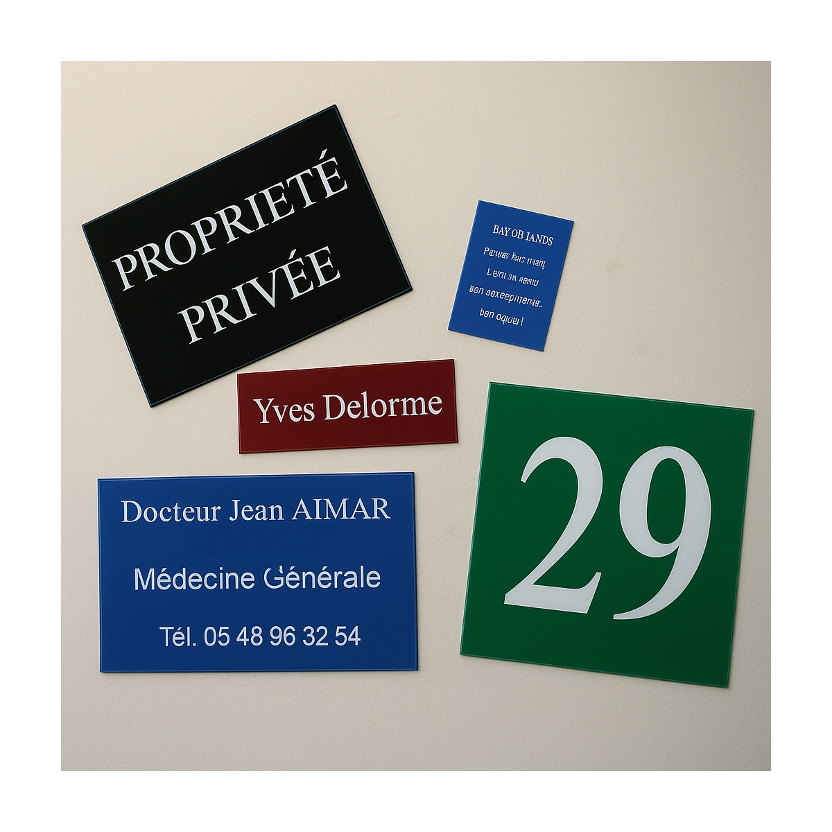 Plaque gravée plexiglas pour entreprise | Plaque Personnalisée
