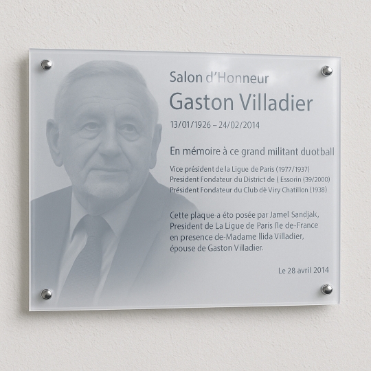 PLEXIGLASS - Achat Plaque Commémorative Bâtiment - Toute dimension PLEXIGLASS - Achat Plaque Commémorative Bâtiment - Toute dimension