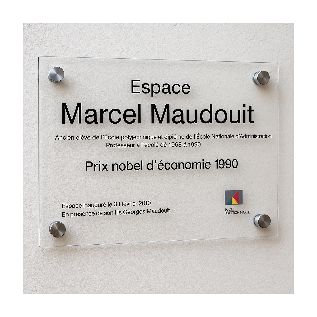Plaque commémorative gravée au meilleur prix - Inauguration - Plexi
