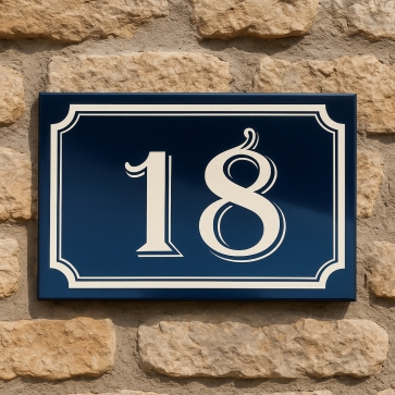 Numéro de voirie en aluminium format 10x15 cm | Plaque Personnalisée