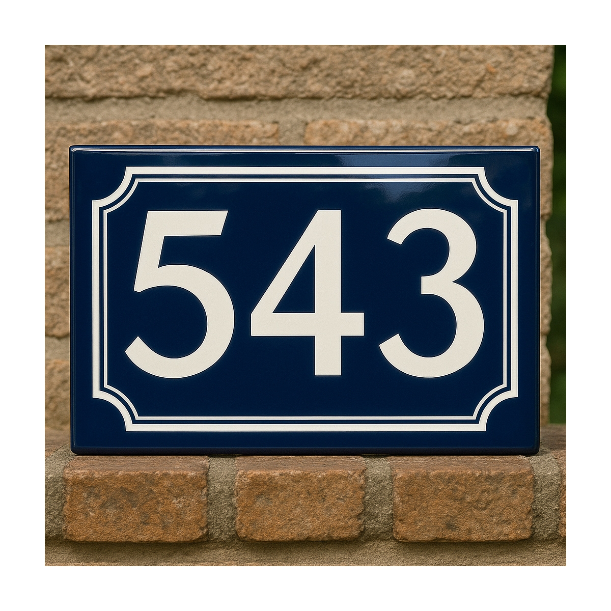 Numéro de rue en acrylique à personnaliser | Plaque Personnalisée