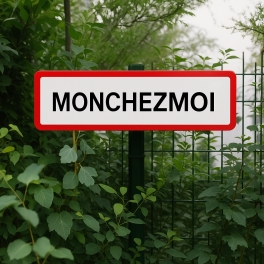 Pancarte de signalisation routière : avec texte personnalisé  en métal