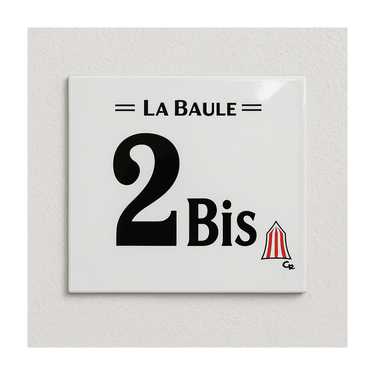 Numéro Email cabine de plage | Plaque Personnalisée Numéro Email cabine de plage | Plaque Personnalisée