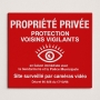 Propriété privée - Pancarte vigilence - Surveillance par caméra vidéo