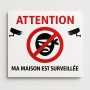 panneau vidéo surveillance pas cher - Achat en ligne  Picto  format A4