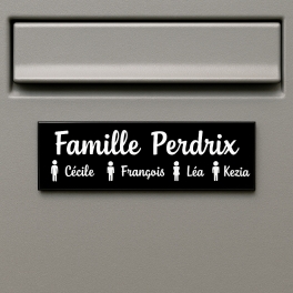 Plaque boîte aux lettres personnalisée | Plaque Personnalisée