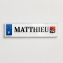 Plaque minéralogique originale avec blason pour voiture - non homologuée