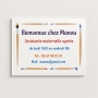 Pub pour Nounou sur une plaque rigide - Taille standard et prix Mini