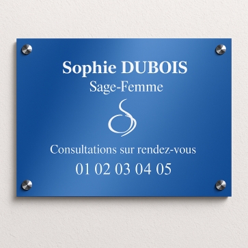 Plaque professionnelle pour Sage Femme | Plaque Personnalisée