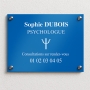 Plaque Gravée pour Psyschologue - Avec logo - maquette gratuite  plexi