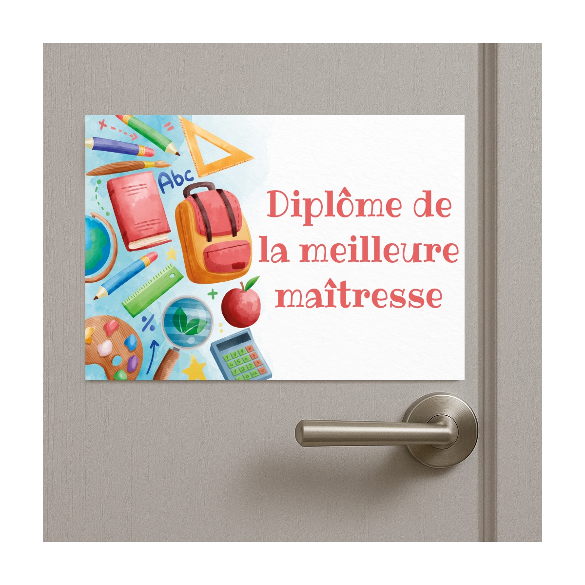 Plaque Diplôme Maîtresse personnalisable | Plaque Personnalisée Plaque Diplôme Maîtresse personnalisable | Plaque Personnalisée