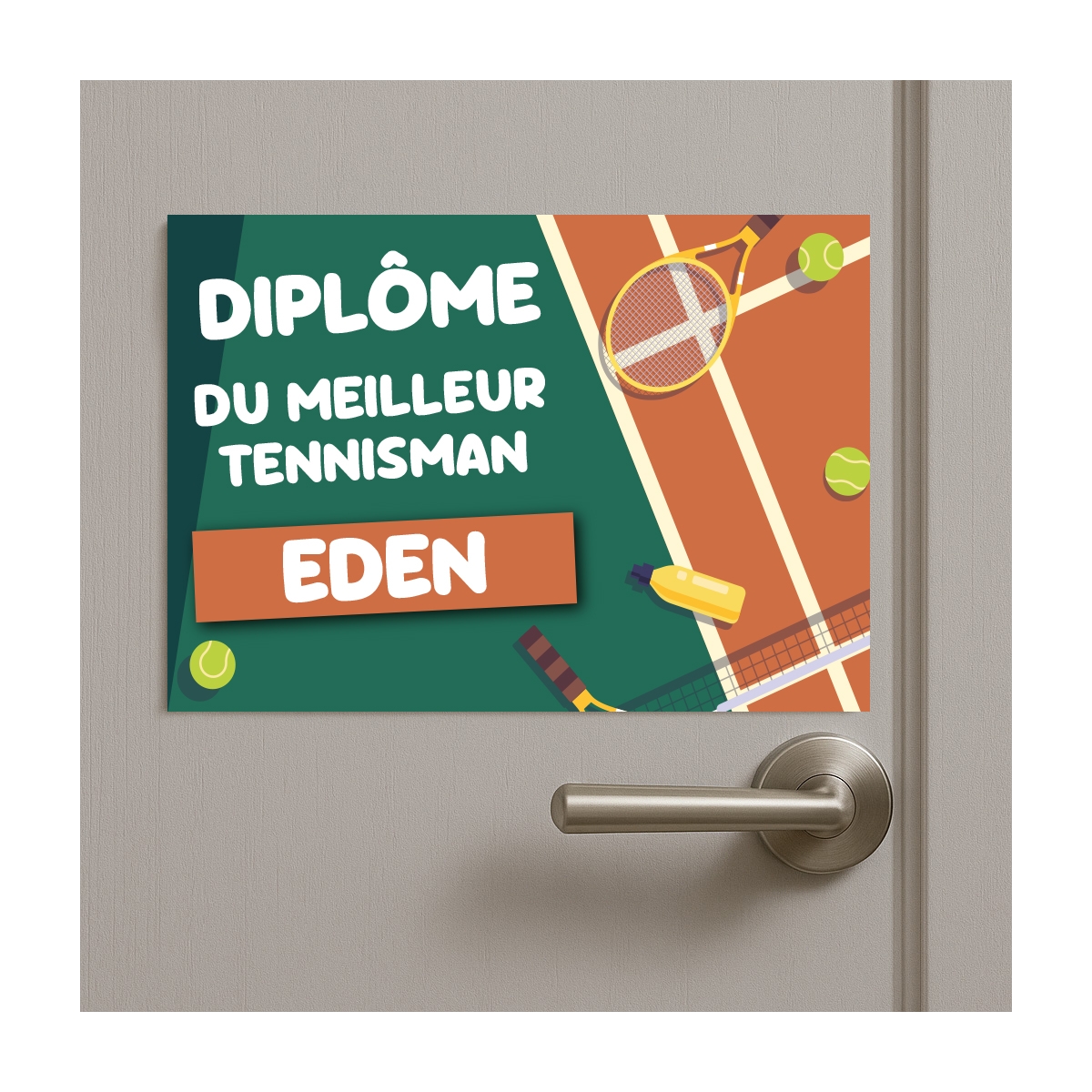 Plaque Diplôme Tennis personnalisable | Plaque Personnalisée Plaque Diplôme Tennis personnalisable | Plaque Personnalisée