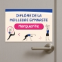 Plaque Diplôme Gym personnalisable | Plaque Personnalisée