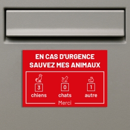 Plaque sauvetage animaux | Plaque Personnalisée