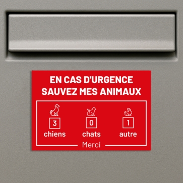 Plaque sauvetage animaux | Plaque Personnalisée