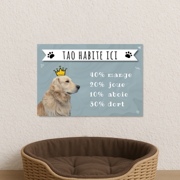 Plaque animaux maison à personnaliser | Plaque Personnalisée