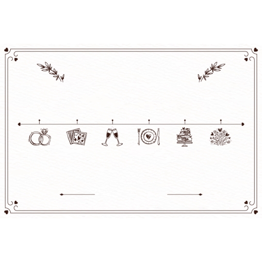 Plaque planning mariage à personnaliser | Plaque Personnalisée