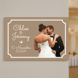 Plaque de rue décor de Mariage à personnaliser | Plaque Personnalisée