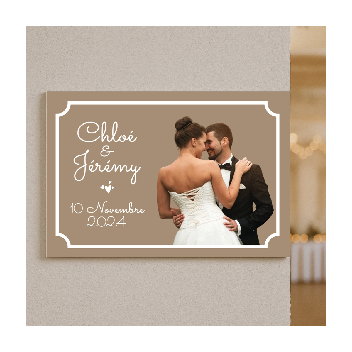 Plaque de rue décor de Mariage à personnaliser | Plaque Personnalisée Plaque de rue décor de Mariage à personnaliser | Plaque Personnalisée