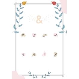 Plaque plan de table mariage à personnaliser | Plaque Personnalisée