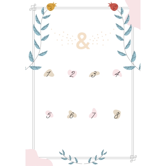 Plaque plan de table mariage à personnaliser | Plaque Personnalisée