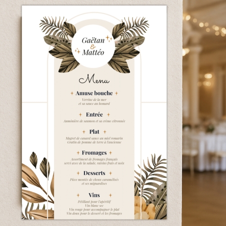 Plaque plan de table mariage à personnaliser | Plaque Personnalisée