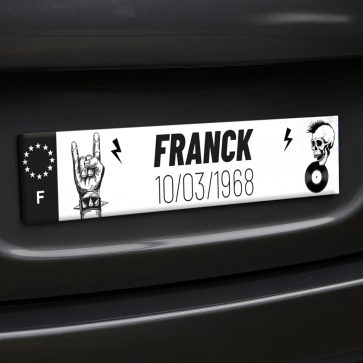 Plaque décorative immatriculation pour motard | Plaque Personnalisée