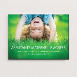 Plaque Assistante maternelle avec photo | Plaque Personnalisée