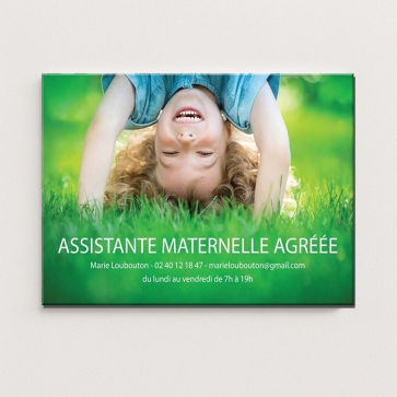 Plaque Assistante maternelle avec photo | Plaque Personnalisée