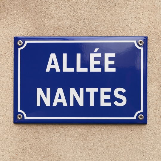 Créateur de plaque de rue en Email | Plaque Personnalisée