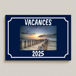 Plaque personnalisée avec impression d'une photo et Texte