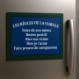 plaque de rue aimantée pour coller sur un frigo ou support métallique