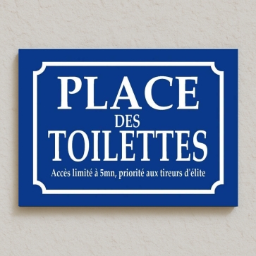 Plaque humoristique pour BAR - Signalétique Toilette - Texte Drôle
