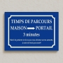 Plaque de chien - Texte rigolo - Pour chien gentil - support aluminium