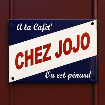 Plaque publicitaire vintage en métal émaillé | Plaque Personnalisée